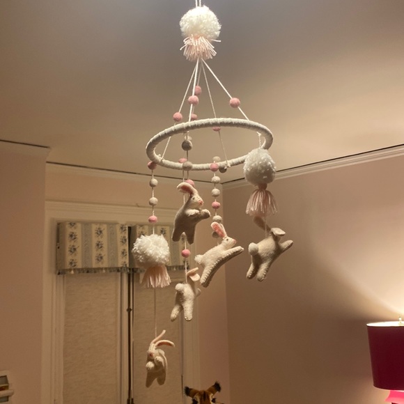 Mud Pie Bunny Crib Mobile - Picture 2 of 6